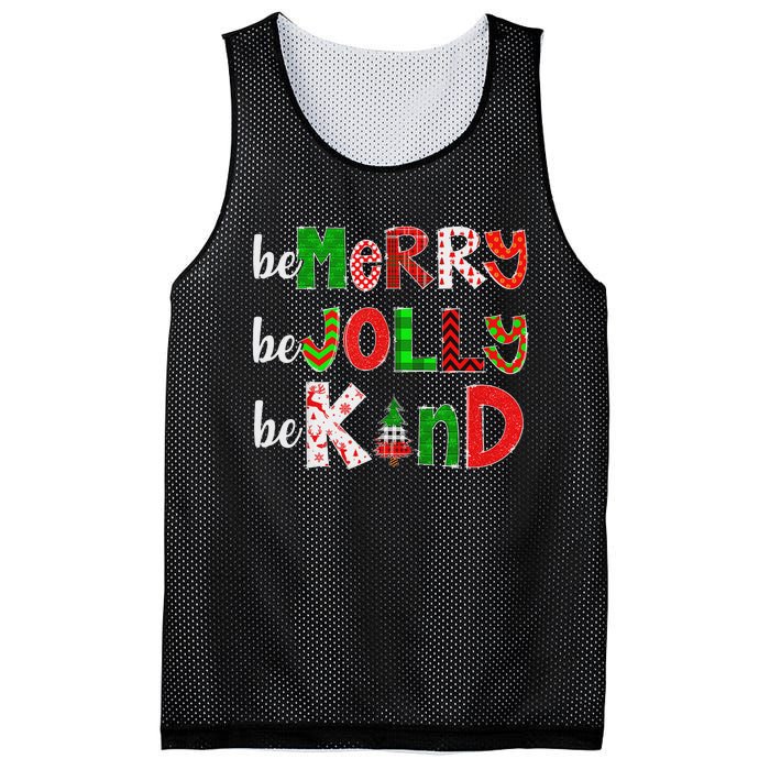 Be Merry Be Jolly Be Kind Merry Christmas Teacher Xmas Pjs Mesh Reversible Basketball Jersey Tank