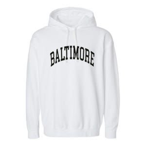 Baltimore Maryland Garment-Dyed Fleece Hoodie