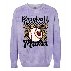 Baseball Mama Baseball Mom Family Funny Colorblast Crewneck Sweatshirt