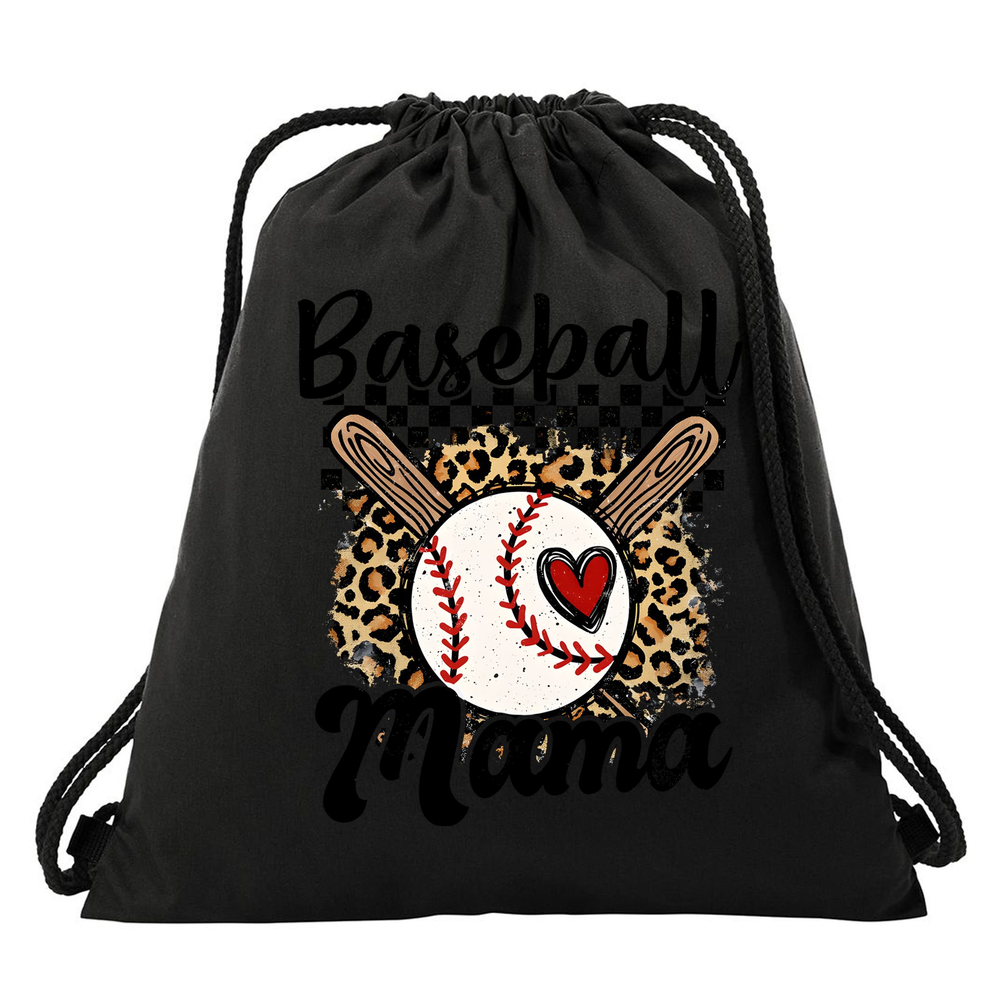 Baseball Mama Baseball Mom Family Funny Drawstring Bag