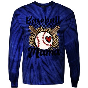 Baseball Mama Baseball Mom Family Funny Tie-Dye Long Sleeve Shirt