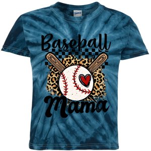 Baseball Mama Baseball Mom Family Funny Kids Tie-Dye T-Shirt