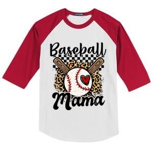 Baseball Mama Baseball Mom Family Funny Kids Colorblock Raglan Jersey