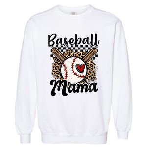 Baseball Mama Baseball Mom Family Funny Garment-Dyed Sweatshirt