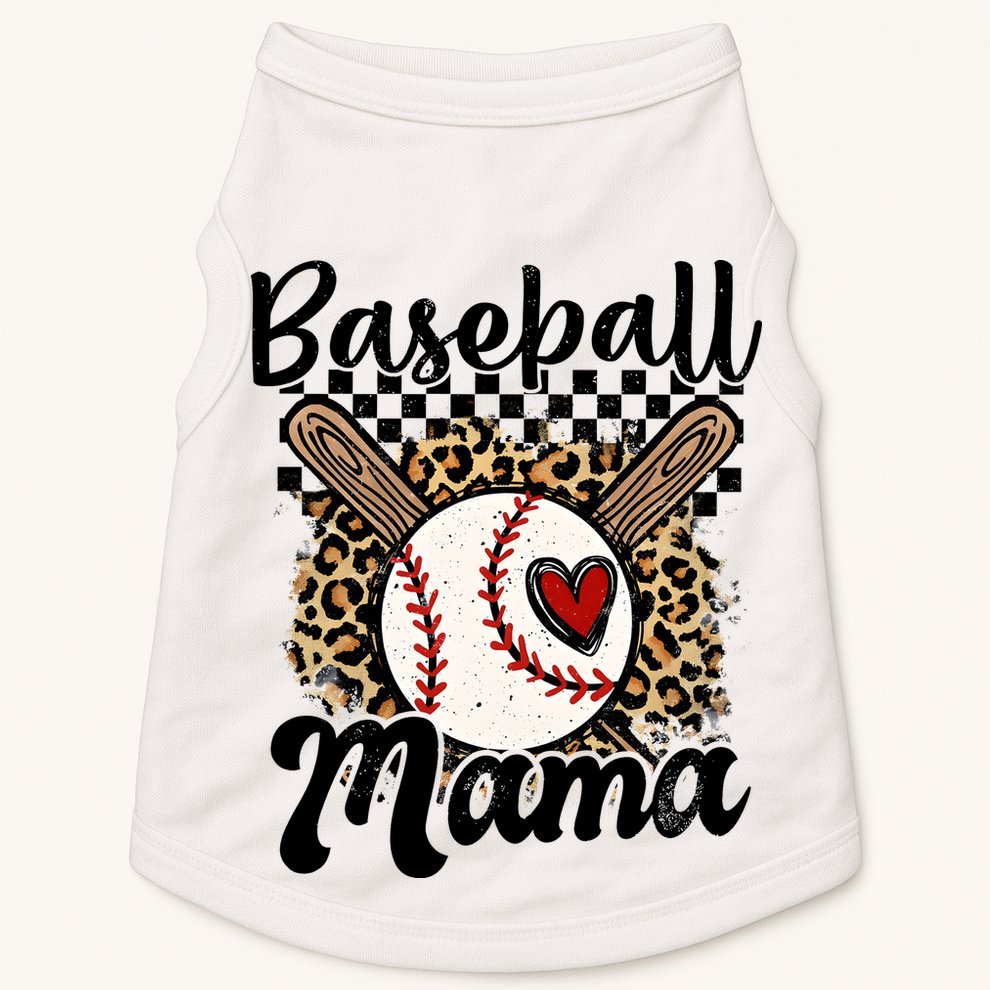 Baseball Mama Baseball Mom Family Funny Doggie Tank