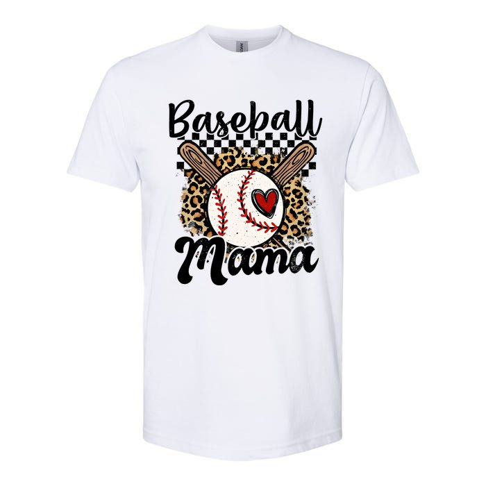 Baseball Mama Baseball Mom Family Funny Softstyle CVC T-Shirt