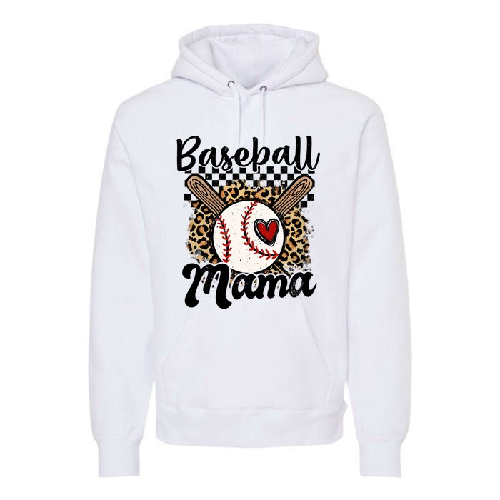 Baseball Mama Baseball Mom Family Funny Premium Hoodie