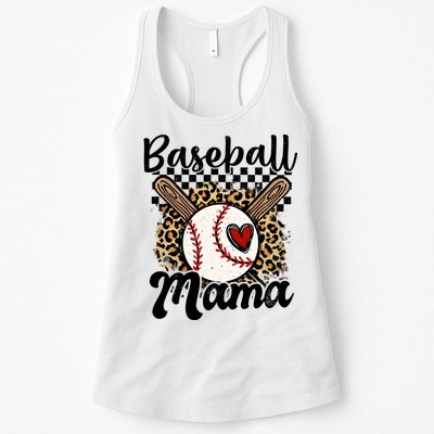 Baseball Mama Baseball Mom Family Funny Womens Tank Top