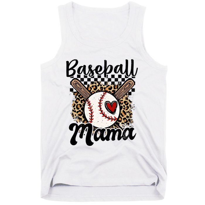 Baseball Mama Baseball Mom Family Funny Tank Top