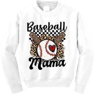 Baseball Mama Baseball Mom Family Funny Kids Sweatshirt