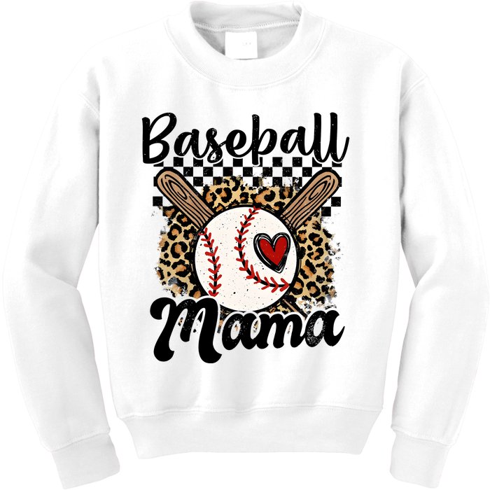 Baseball Mama Baseball Mom Family Funny Kids Sweatshirt