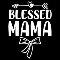 Blessed Mama Drawstring Bag