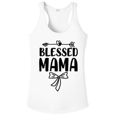 Blessed Mama Ladies PosiCharge Competitor Racerback Tank
