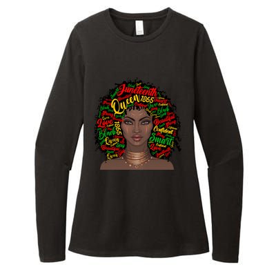 Black Messy Bun Juneteenth Blm Celebrate Independence Cool Gift Womens CVC Long Sleeve Shirt