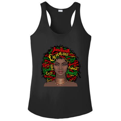 Black Messy Bun Juneteenth Blm Celebrate Independence Cool Gift Ladies PosiCharge Competitor Racerback Tank