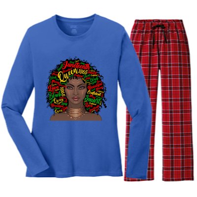 Black Messy Bun Juneteenth Blm Celebrate Independence Cool Gift Women's Long Sleeve Flannel Pajama Set 