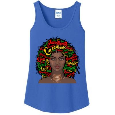 Black Messy Bun Juneteenth Blm Celebrate Independence Cool Gift Ladies Essential Tank