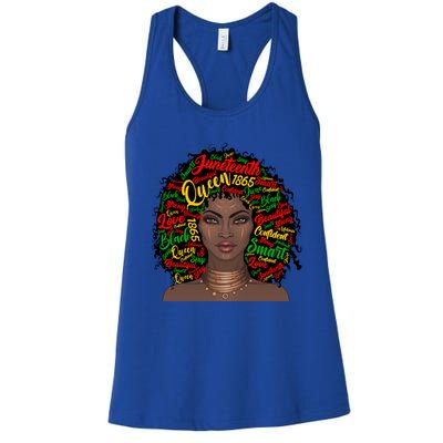 Black Messy Bun Juneteenth Blm Celebrate Independence Cool Gift Women's Racerback Tank