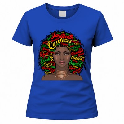 Black Messy Bun Juneteenth Blm Celebrate Independence Cool Gift Women's T-Shirt