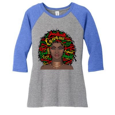 Black Messy Bun Juneteenth Blm Celebrate Independence Cool Gift Women's Tri-Blend 3/4-Sleeve Raglan Shirt