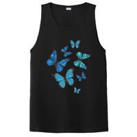 Blue Morpho Butterfly Swarm Lepidoptera Lover Entomologist PosiCharge Competitor Tank