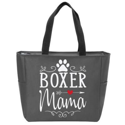 Boxer Mama Boxer Dog Gift For Boxer Lover Zip Tote Bag