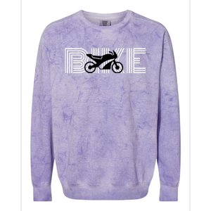 Bike Motorcyclist BIKE With Motorcycle Colorblast Crewneck Sweatshirt