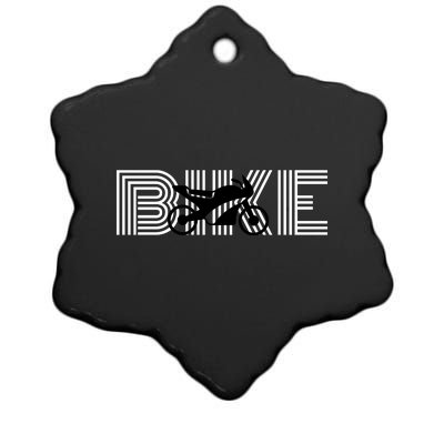 Bike Motorcyclist BIKE With Motorcycle Ceramic Star Ornament