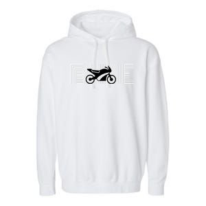 Bike Motorcyclist BIKE With Motorcycle Garment-Dyed Fleece Hoodie