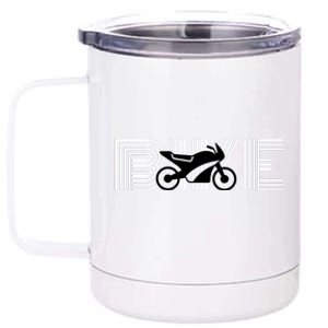 Bike Motorcyclist BIKE With Motorcycle 12 oz Stainless Steel Tumbler Cup