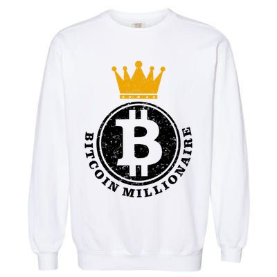 Bitcoin Millionare Garment-Dyed Sweatshirt