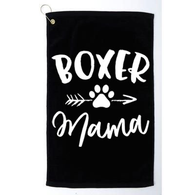 Boxer Mama Boxer Lover Owner Gift Boxer Dog Mom Platinum Collection Golf Towel