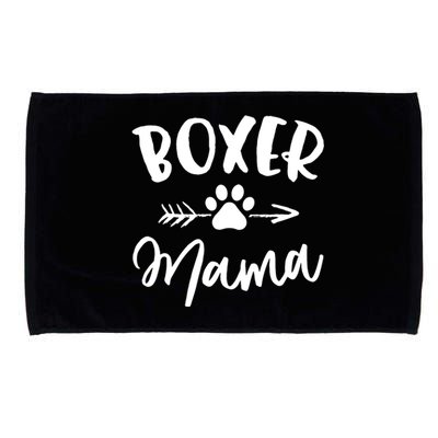 Boxer Mama Boxer Lover Owner Gift Boxer Dog Mom Microfiber Hand Towel