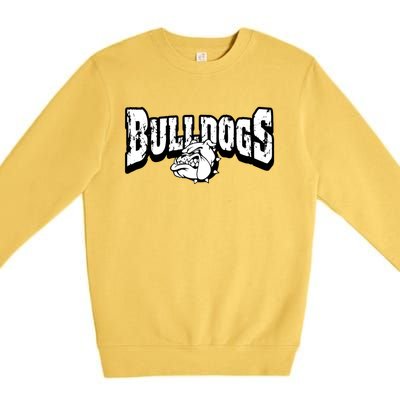 Bulldogs Mascot Back To School Team Spirit Premium Crewneck Sweatshirt