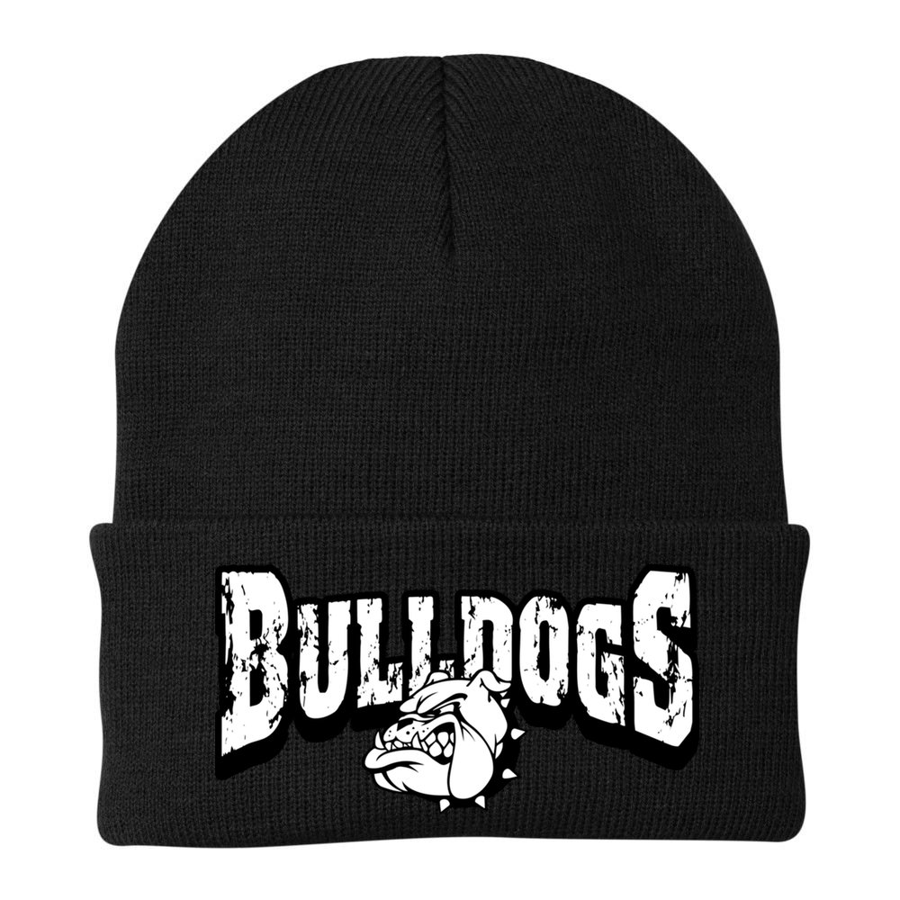 Bulldogs Mascot Back To School Team Spirit Beanie