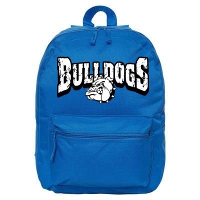 Bulldogs Mascot Back To School Team Spirit 16 in Basic Backpack