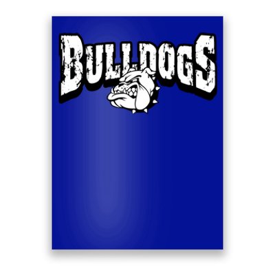 Bulldogs Mascot Back To School Team Spirit Poster