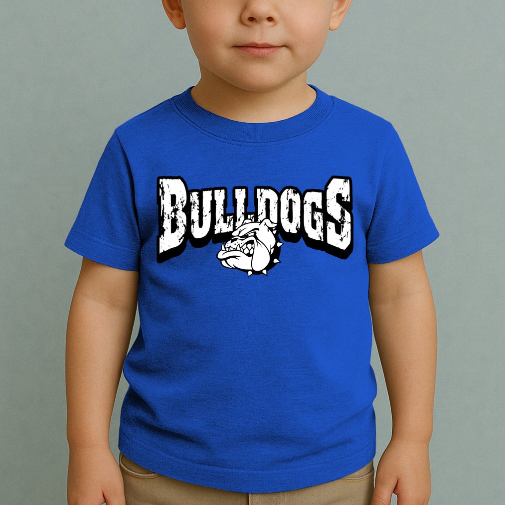 Bulldogs Mascot Back To School Team Spirit Toddler T-Shirt