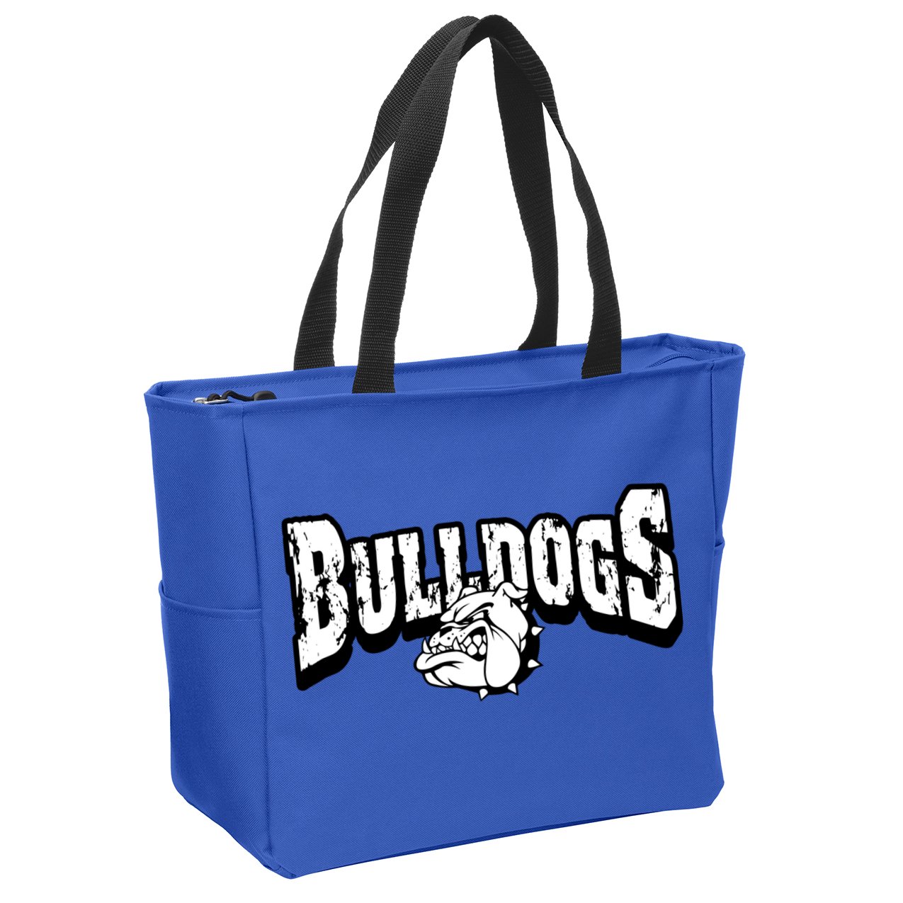 Bulldogs Mascot Back To School Team Spirit Zip Tote Bag