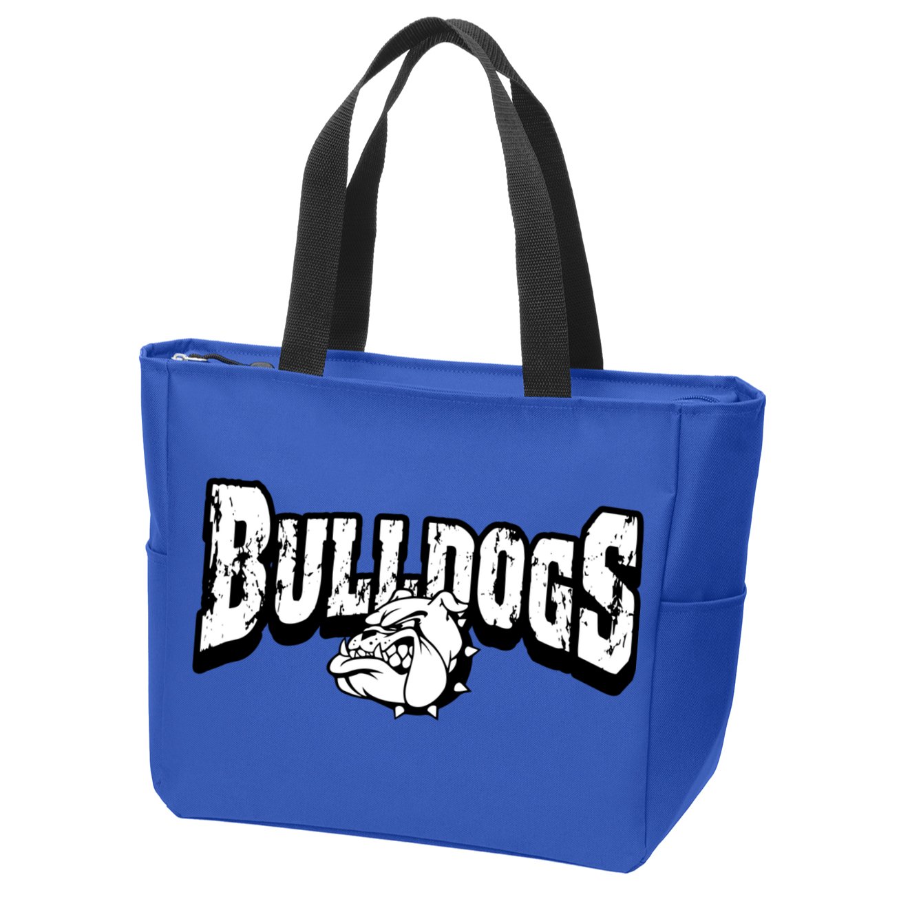 Bulldogs Mascot Back To School Team Spirit Zip Tote Bag