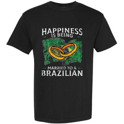 Brazilian Marriage Brazil Married Flag Wedded Culture Garment-Dyed Heavyweight T-Shirt