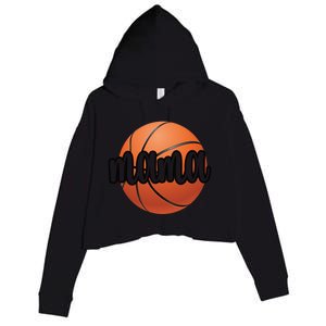 Basketball Mama Basketball Mom Of A Basketball Player Cool Gift Crop Fleece Hoodie