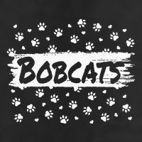 Bobcats Mascot Back To School Spirit Footprint Heart Squad Adult Drive Performance Visor