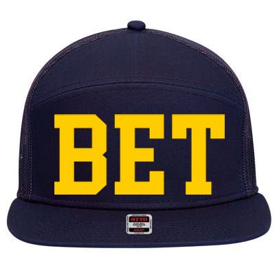 Bet Michigan 7 Panel Mesh Trucker Snapback Hat