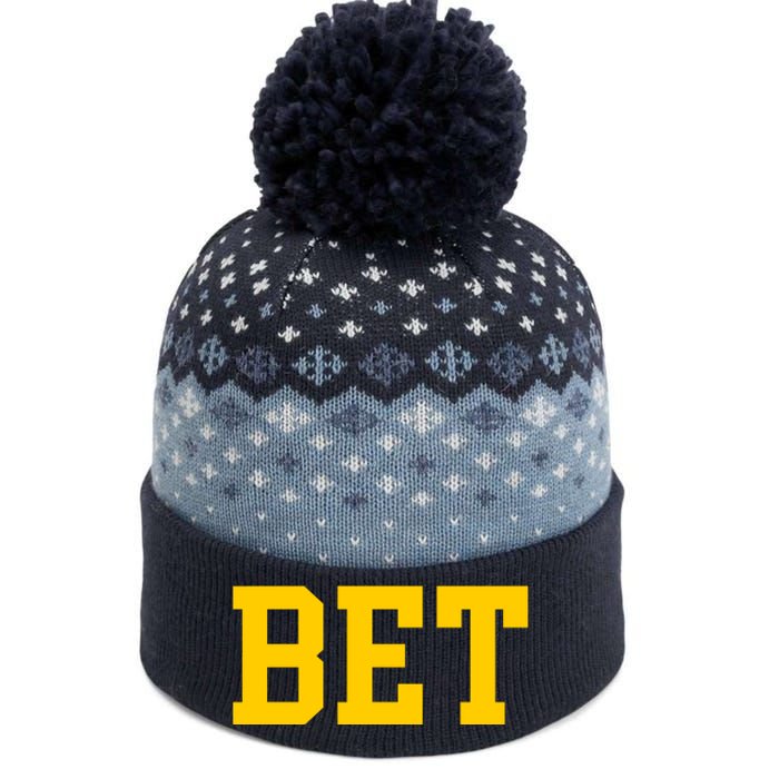 Bet Michigan The Baniff Cuffed Pom Beanie