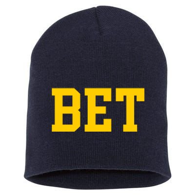 Bet Michigan Short Acrylic Beanie