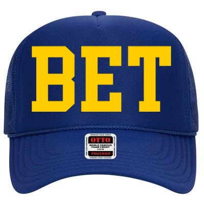 Bet Michigan High Crown Mesh Back Trucker Hat