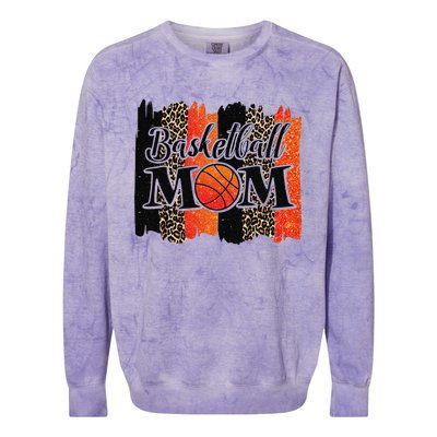 Basketball Mom Basketball Colorblast Crewneck Sweatshirt