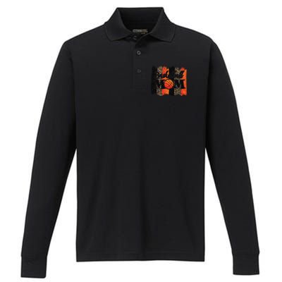 Basketball Mom Basketball Performance Long Sleeve Polo