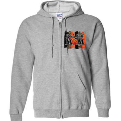 Basketball Mom Basketball Full Zip Hoodie